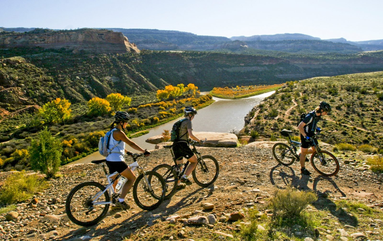 Mountain biking with friends on Colorado's Western Slope