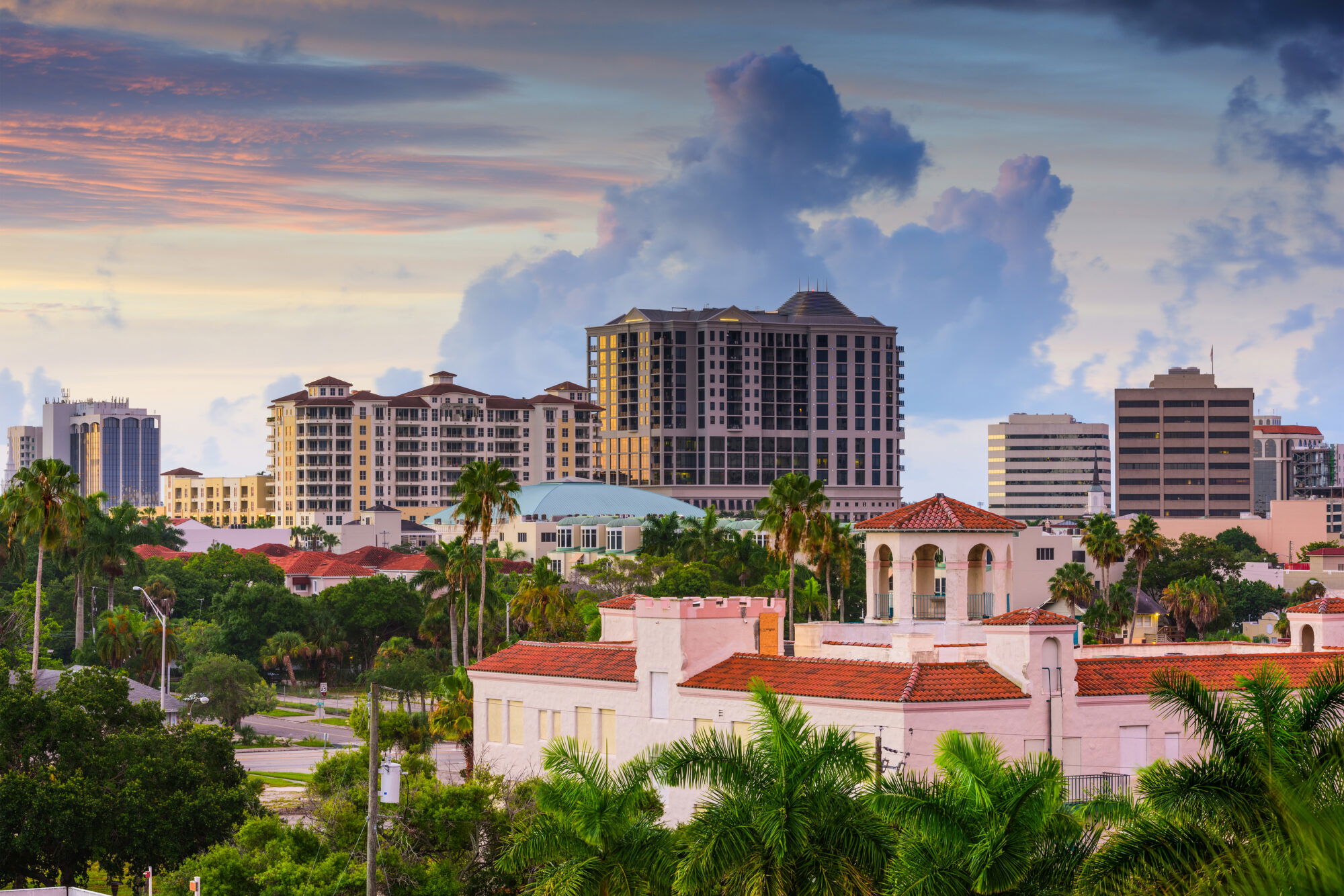 Sarasota, Florida, USA downtown skyline.