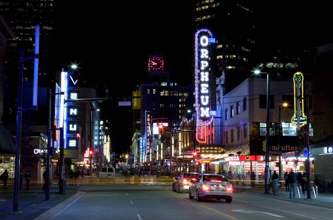 Vancouver-night-street