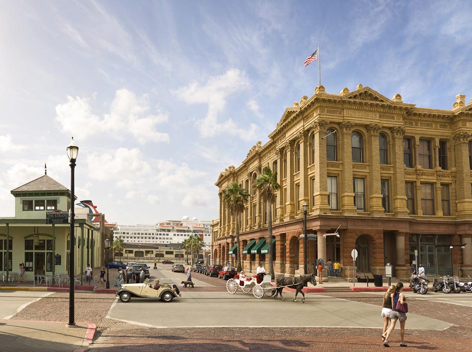 Downtown Galveston Strand