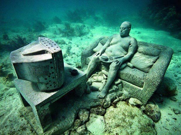 Cancun Underwater Museum, Mexico, magical places