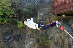 bungee jumping in New Zealand