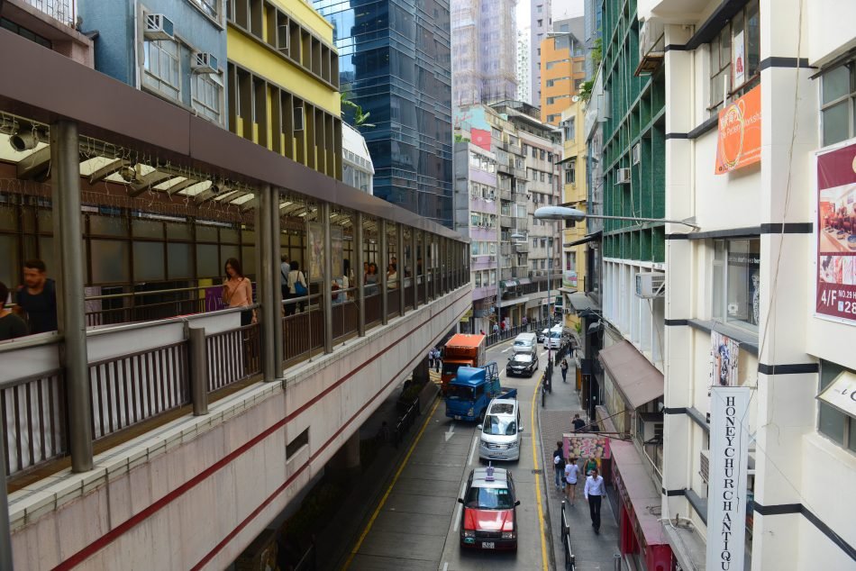escalators Hong Kong
