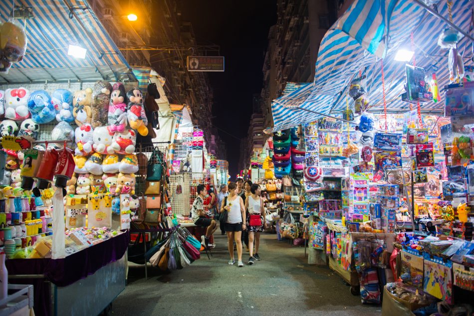 Ladies Market Shopping Hong Kong