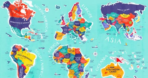 Image of This Map Shows the Literal Meaning of Every Country’s Name