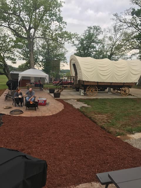 covered wagon camping