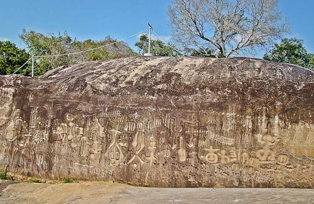 The Inga Stone, situated in the Inga River in Paraiba State
