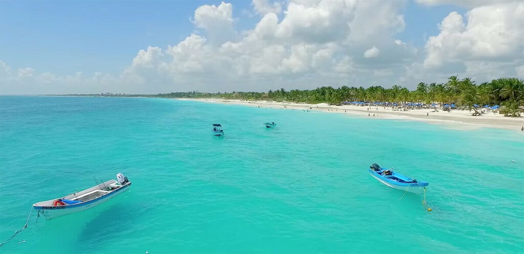 Secluded beach