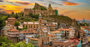 Historical streets of Tbilisi, the capital of Georgia