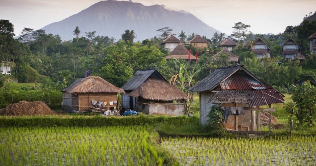 Shutterstock The village of Sidemen, Bali, Indonesia