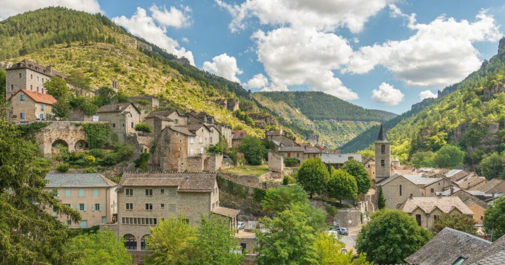 Shutterstock Village of Sainte-Enimie classified among the most beautiful villages, Lozere, France