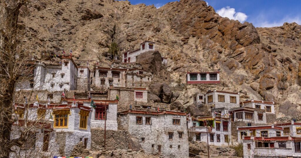 Shutterstock Hemis Monastery built on a mountain range in Ladakh, India