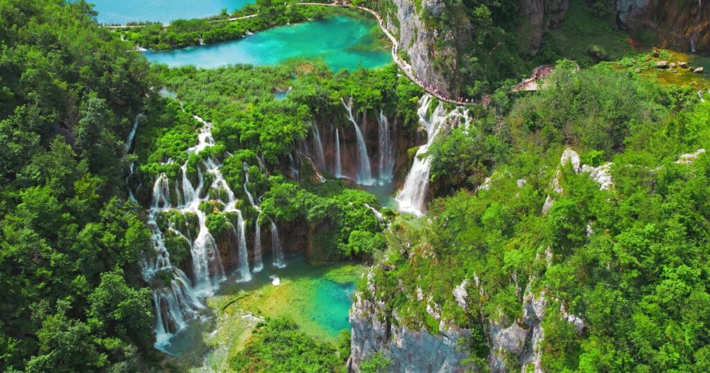 Shutterstock Plitvice Lakes and waterfalls in National Park, Croatia