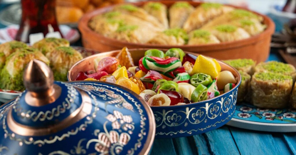 Shutterstock Colorful Turkish desserts in a box