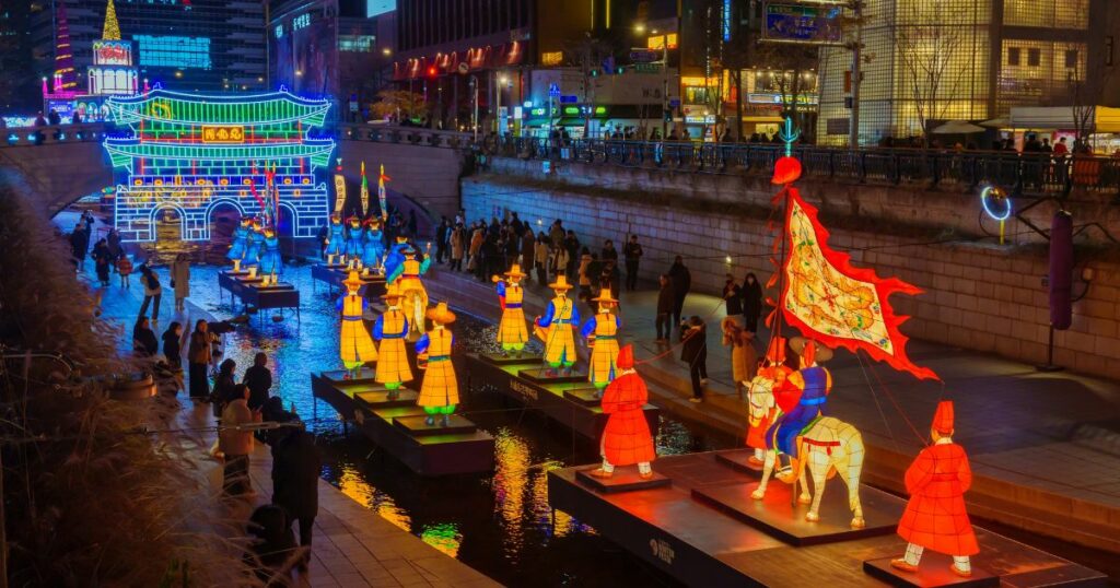 Shutterstock Seoul lantern festival at Cheonggyecheon stream