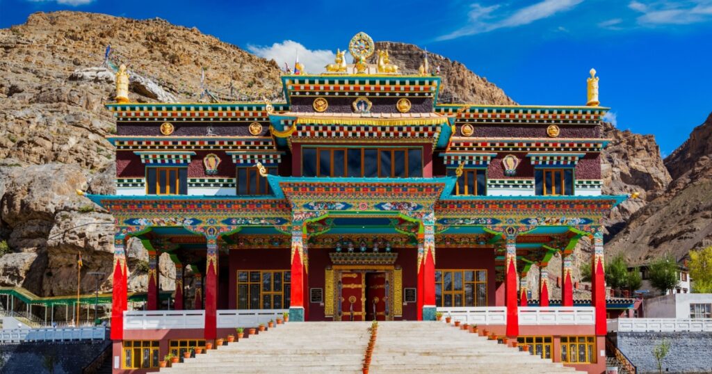 Buddhist monastery in Kaza. Spiti Valley, Himachal Pradesh, India