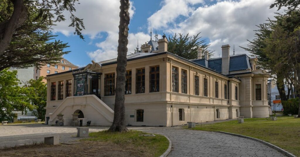 Shutterstock Regional Museum of Magallanes building in Punta Arenas, Chile, with classical architecture
