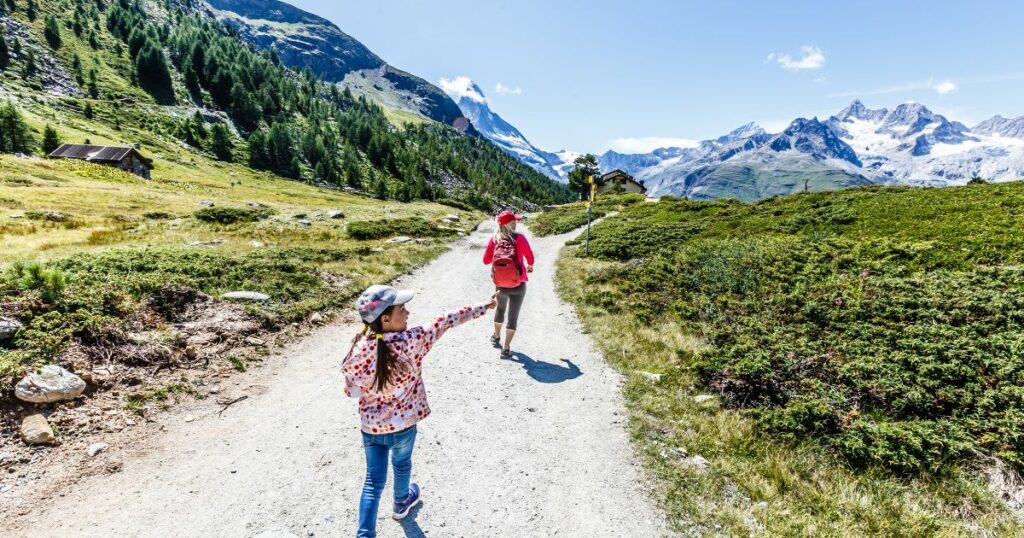 Shutterstock Amazing view of touristic trail near the Matterhorn in the Swiss Alps