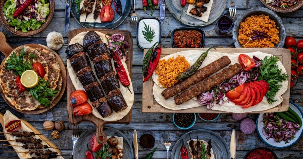 Shutterstock Traditional Turkish food on a table