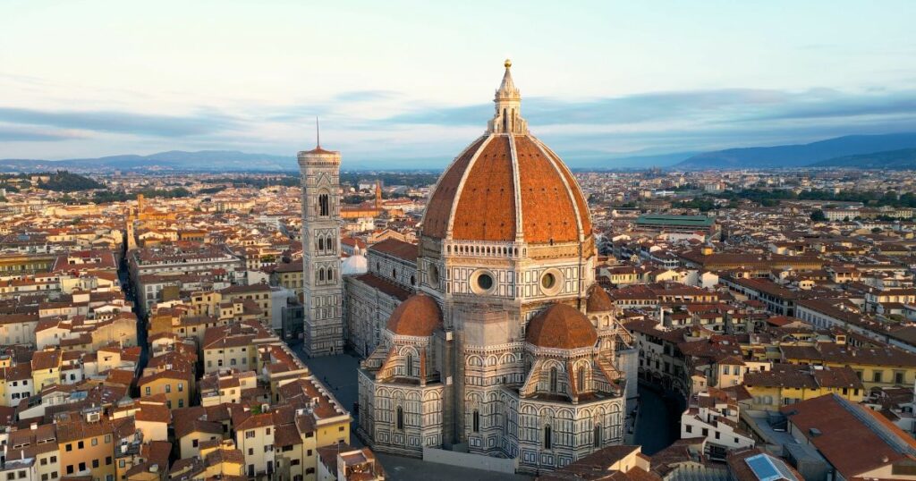Shutterstock Aerial view of Florence Cathedral