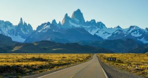 Mount Fitz Roy in Los Glaciares National Park, Argentinian Patagonia. It is a mountain in Patagonia, on the border between Argentina and Chile