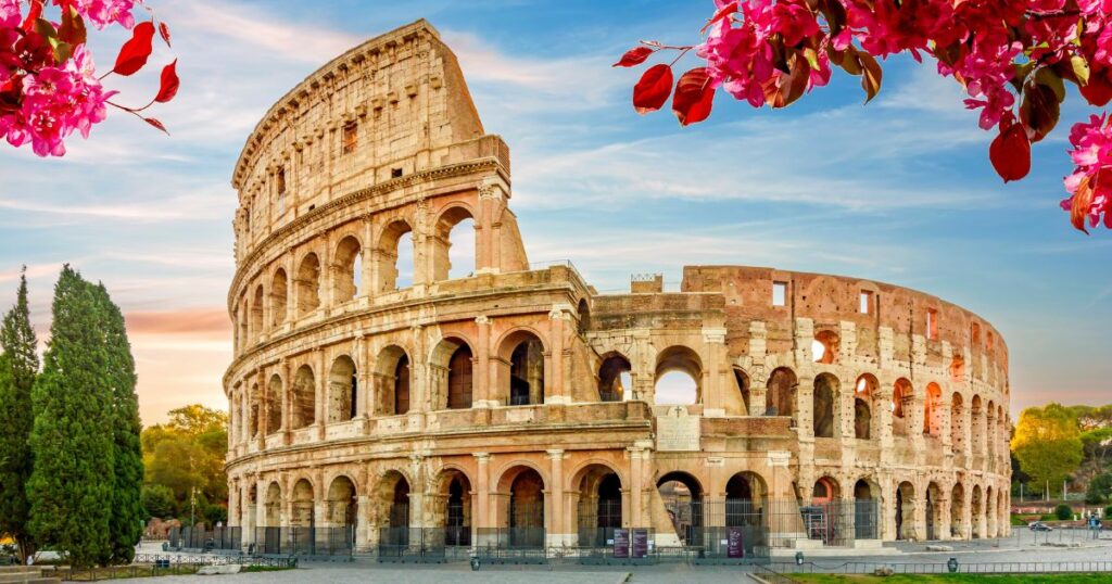 Shutterstock Colosseum building in spring, Rome, Italy