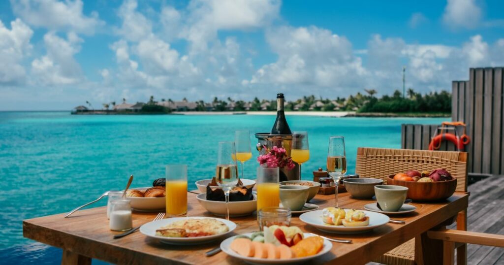 Shutterstock In villa breakfast in the Maldives