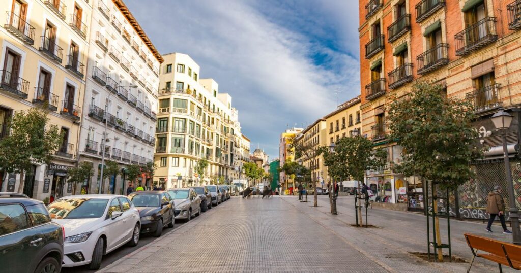 Shutterstock Plaza de Cascorro in the Embajadores neighborhood in the Centro district of Madrid