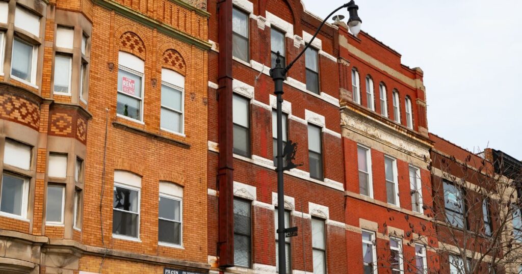 Shutterstock Exterior of buildings in the neighborhood of Pilsen, Chicago, Illinois