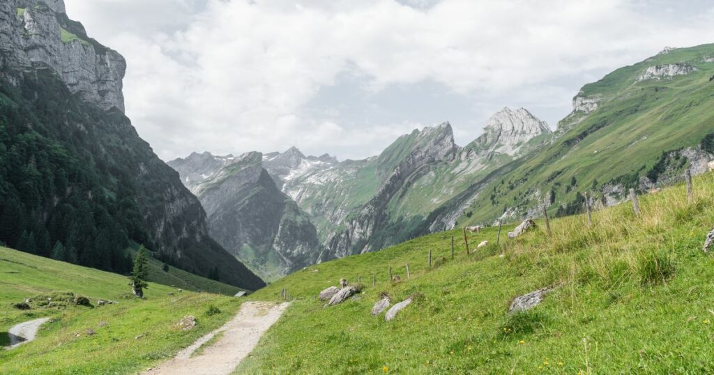 Shutterstock Beautiful hiking trails in the Swiss Alps