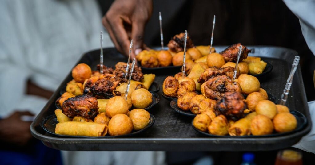 Nigerian small chops platter