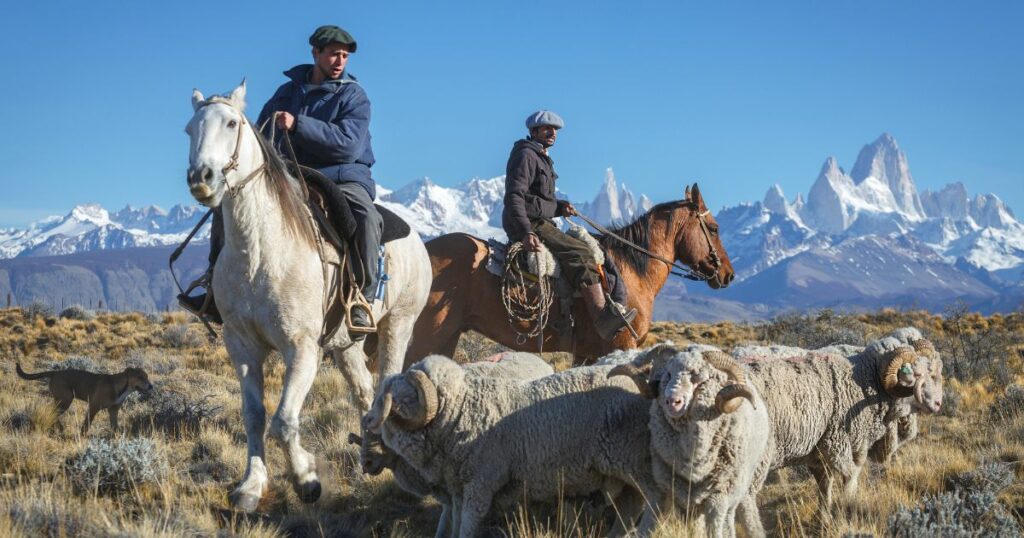 Shutterstock Gaucho on horseback with Mount Fitz Roy in the background, El Chaltén, Patagonia, Argentina