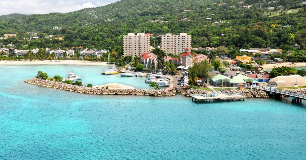 Shutterstock Aerial view of Ocho Rios, Jamaica