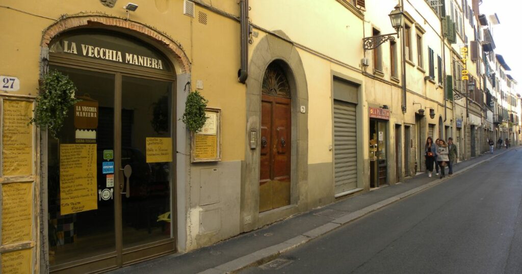 Shutterstock Old trattoria (typical, traditional restaurant) in the historical neighborhood of Borgo San Frediano