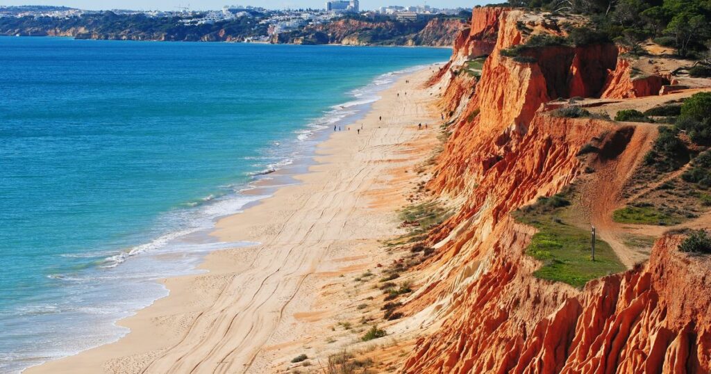 Shutterstock Praia da Falesia beach in Algarve, Portugal