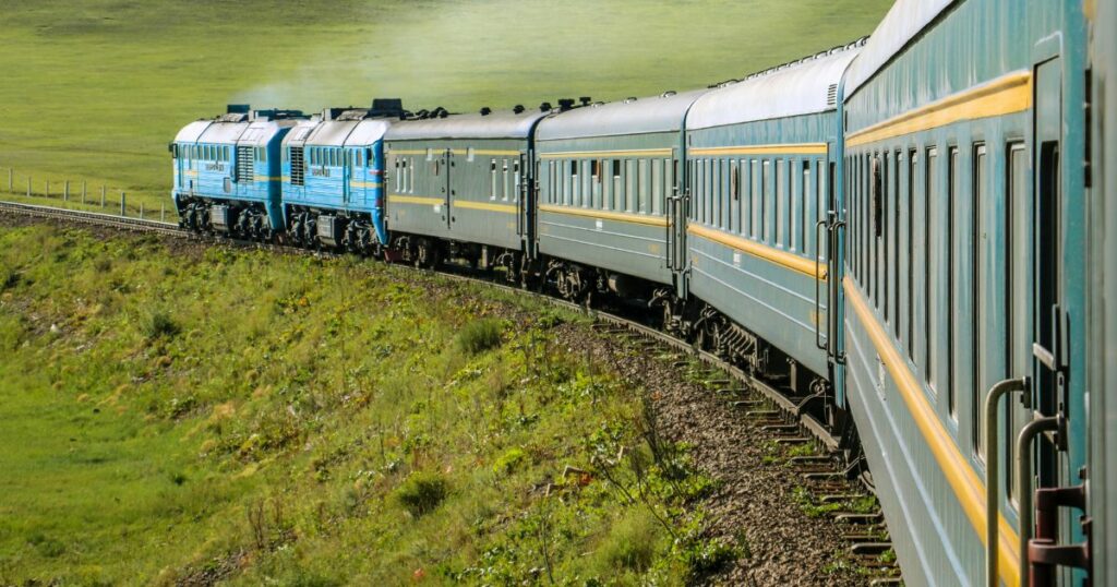 Shutterstock Trans-Siberian Railway on a sunny day