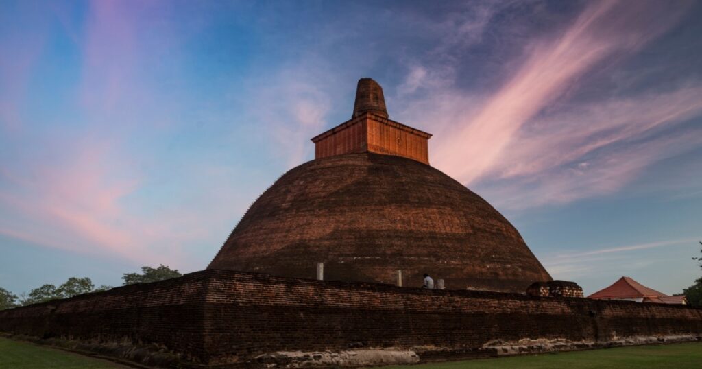 Jetvanarama pagoda in the sacred city of Anuradhapura, north central Sri Lanka