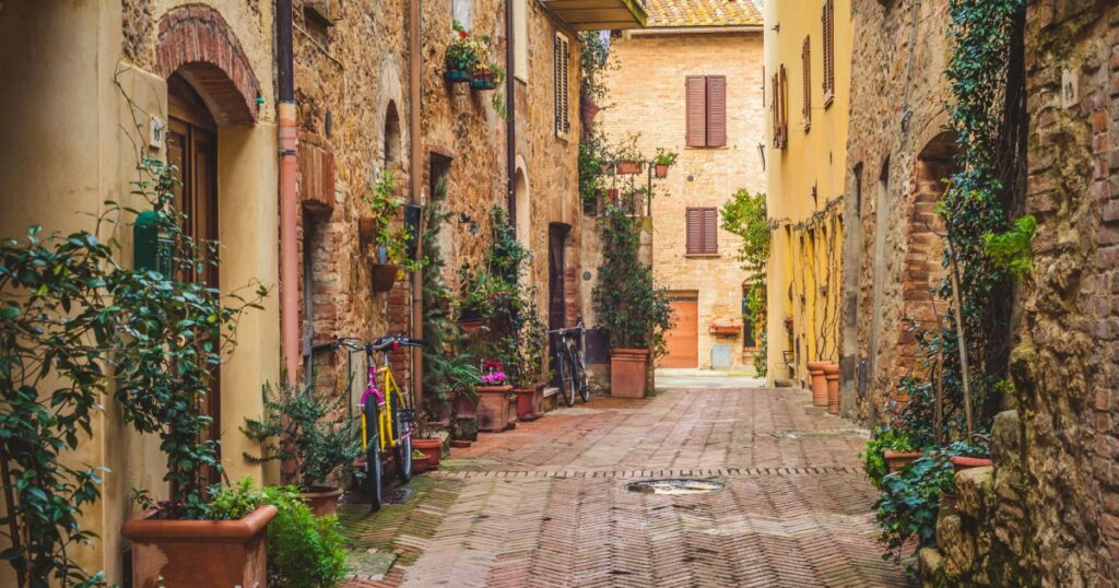Old Town Pienza, Tuscany between Siena and Rome