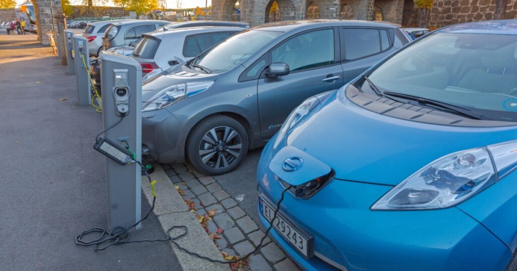 Electric cars charging