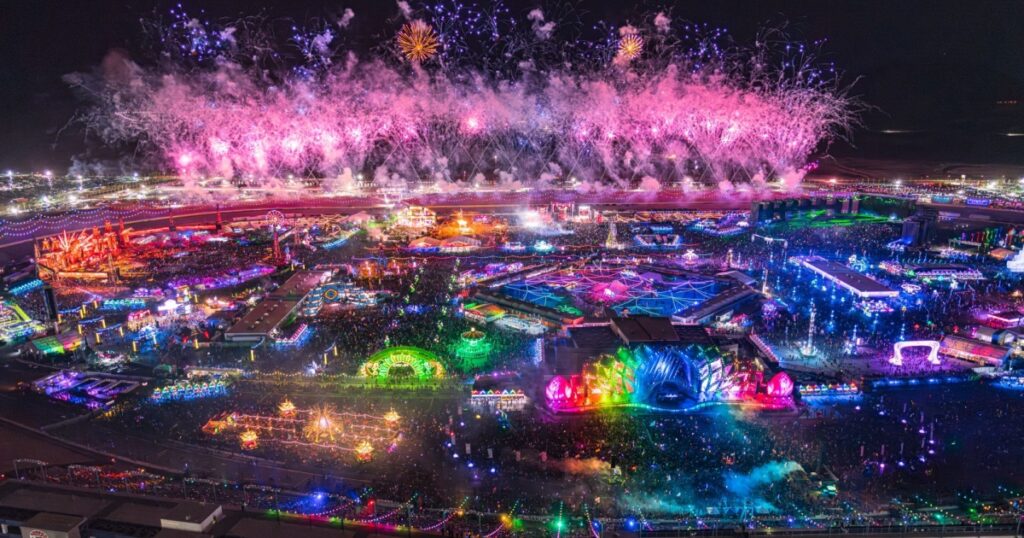 EDC Las Vegas Aerial View