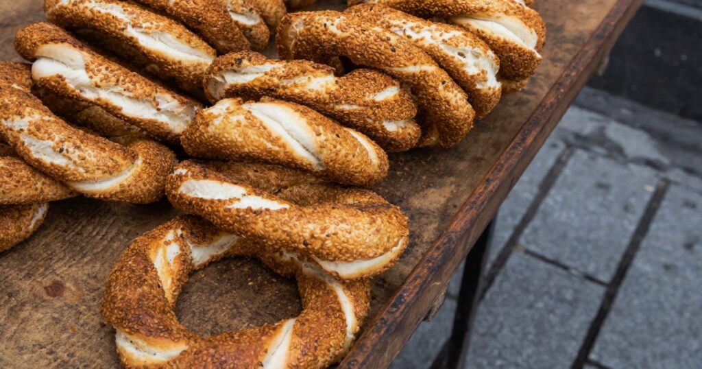 Turkish simit bread