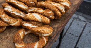 Turkish simit bread