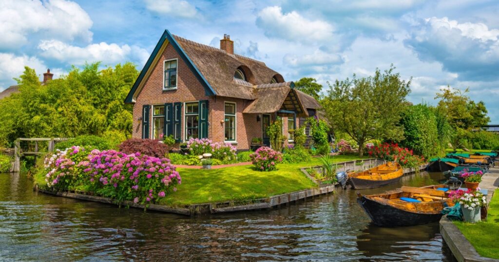 Shutterstock View of Giethoorn village, The Netherlands.